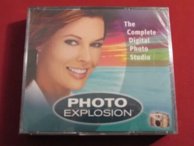 PHOTO EXPLOSION COMPLETO ESTUDIO FOTOGRÁFICO DIGITAL 2002 PC CD-ROM 3 DISCOS SELLADO FUERA DE STOCK Foto 1 de 4