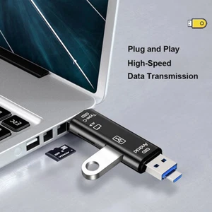 5 IN 1 Type C Adapter Multifunction Usb Micro TF SD Memory Card Reader Adapter - Photo 1/11