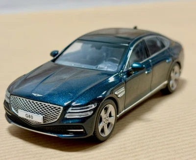 Hyundai Motor Car [Genesis GV80] Diecast escala 1:43 miniatura (azul) Foto 1 de 4