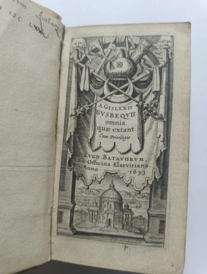 1633 AUGIER GHISLAIN DE BUSBECK  Elzevier Vélin. Opera Omnia - Photo 1/4