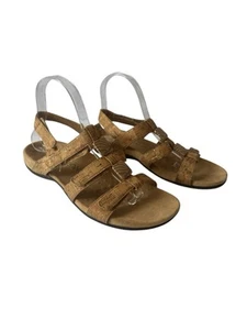Vionic Rest Amber Backstrap Women's Tan Sandals Gold Cork Women Size 8 - Picture 1 of 10