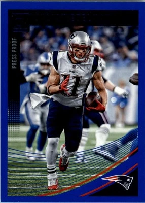2018 Donruss Press Proof Blue #186 Julian Edelman - FB - Image 1 of 2
