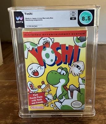 Yoshi NES Nintendo Entertainment System 1992 CIB Complete in Box Graded Wata 8.5 - Image 1 of 4