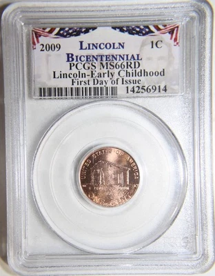2009 Bicentennial Early Childhood. PCGS MS66RD PLEASE SEE DESCRIPTION [14256914] - Image 1 of 4