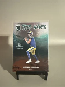 2025 Panini Donruss Elite #6 MATTHEW STAFFORD 'TITLE WAVES' INSERT CARD! RAMS - Picture 1 of 3