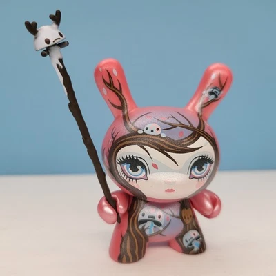 Kid Robot Dunny 2011 Pink Nature Spirit Mage with Staff - Image 1 of 4