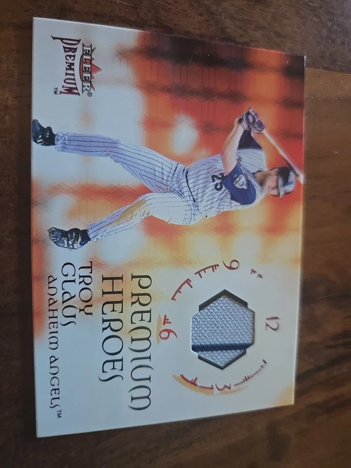 Troy Glaus Angels Slugger 2001 Fleer Premium Jesery Relic Anaheim Angels Foto 1 de 2