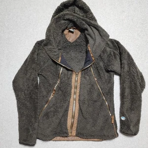 Kuhl Fleece Hoodie Fliegerjacke Sherpa Full Zip Damen Gr. Large grau grey  - Bild 1 von 13