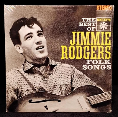 (NEW)  JIMMIE RODGERS  "BEST OF"  (RARE ROULETTE VINYL / 1967 RE-ISSUE) - Image 1 of 4