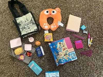 Lote de accesorios de viaje escolares Our Generation Fits American Girl muñeca de 18" Foto 1 de 4