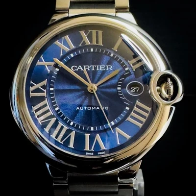 Cartier Ballon Bleu 42mm Blue Dial Automatic Full Set Stainless Steel WSBB0025 - Image 1 of 4