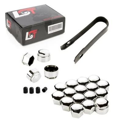 20 uds tornillos de rueda tapas hexagonales 17 mm color cromo antirrobo para ALFA ROMEO Foto 1 de 4