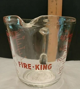 FIRE KING 2 CUP GLASS MEASURING CUP - Picture 1 of 4