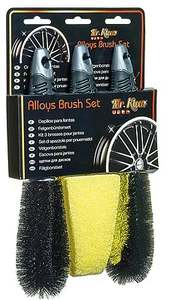 ¡NUEVO! Juego de cepillos de cera y pulido de limpieza de llantas de aleación Mr Kleen Safe #453 - Imagen 1 de 4