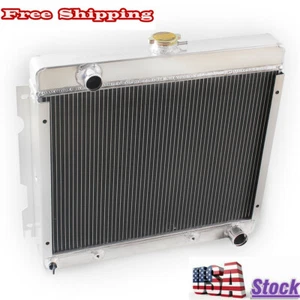3Row 17" Radiator For 1970 1971 1972 Dodge Dart Plymouth Duster Valiant 5.2L V8 - Picture 1 of 9