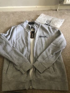 Neu mit Etikett Bench graues Sweatshirt mit Trichterausschnitt und Reißverschluss M (siehe Beschreibung) - Bild 1 von 4