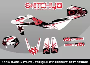 KIT ADESIVI GRAFICHE FAST RED W per moto TE 250 310 2008 2009 2010 2011 2012 - Imagen 1 de 1