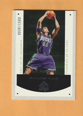Dan Gadzuric Milwaukee Bucks 2002-03 SP Authentic /1500 UCLA Bruins 2B - Image 1 of 2