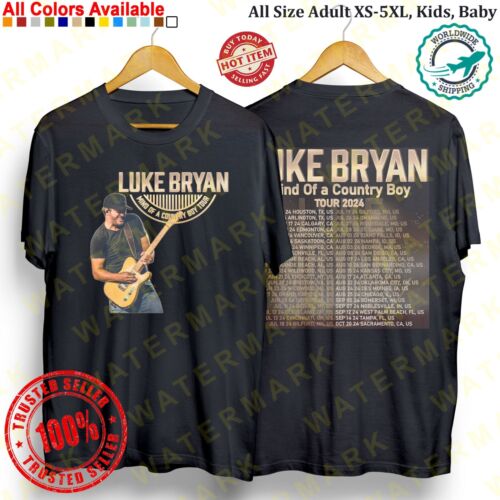 T-shirt LUKE BRYAN - MIND OF A COUNTRY BOY TOUR 2024 Album Concert Adulte S-5XL