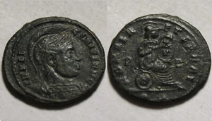 Licinius I Follis Roma Shield XV Rome mint 319AD RARE genuine Ancient Roman coin - Picture 1 of 5