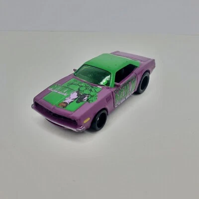 '70 Barracuda Incredible Hulk Purple Racing Champions DC Comics Die-Cast 1:64 (B - Image 1 of 4