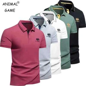 Men's Polo Shirt Summer Slim Fit – Embroidered Casual Top T-Shirt Short Sleeve - Picture 1 of 13