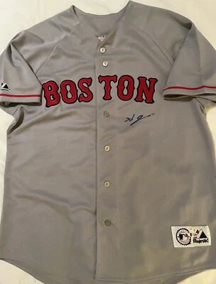 Boston Red Sox - Hideki Okajima “Autographed” Grey (Replica) Jersey w/MLB COA - Imagem 1 de 4