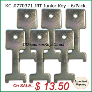 Kimberly Clark #770371 - JRT Jr. Key for Jumbo Roll Toilet  Dispensers - (6/pk.) - Picture 1 of 3