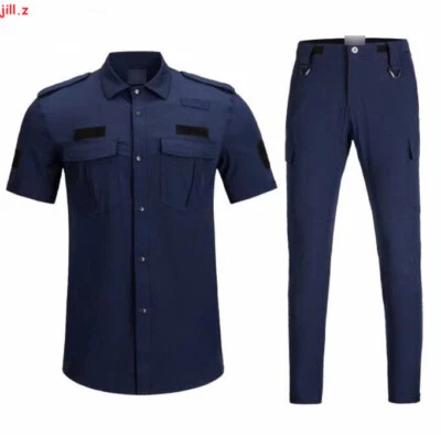 Summer Quick-drying Suits Men Security instructor training uniform Elastic sets - Image 1 of 4
