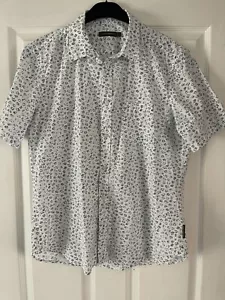 French Connection Shirt Floral Design Size Large Mens / White / Cotton - Picture 1 of 6