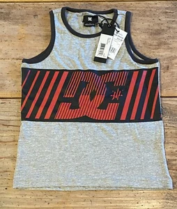 DC Shoes Boy’s TANK TOP~Size 4~Cotton-Poly GRAY LOGO Graphic NWT - Picture 1 of 4