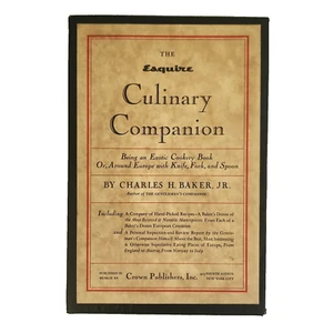 The Esquire Culinary Companion Charles H Baker SIGNED 1st Edition Slipcase 1959 - Picture 1 of 13