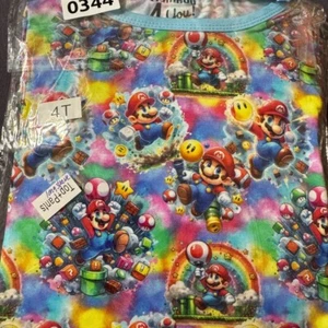Bamboo 4 You! Long Sleeve bamboo pajama set 4T, Mario - Picture 1 of 2