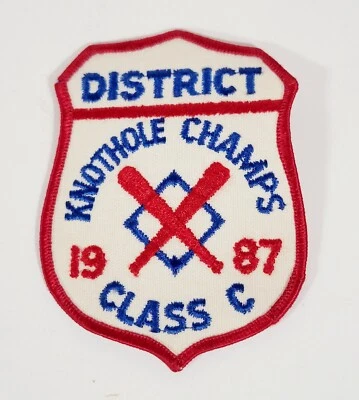 Vintage 1967 Knothole Champs Youth Baseball League Jacket Patch District Class A - Image 1 of 2
