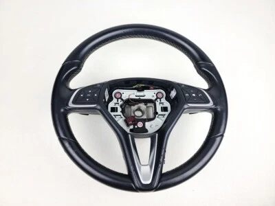 Volante de couro 17-19 INFINITI QX30 com interruptores de controle OEM - Imagem 1 de 4