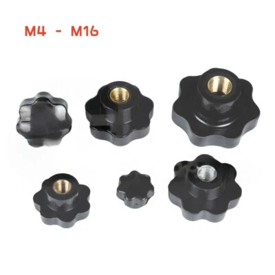 Female Thread Plastic Star Clamping Nut Knob Screws Machinery Handle M4 to M16 - Image 1 of 2