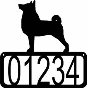 Norwegian Buhund Dog House Address Sign - Made in USA - Picture 1 of 1