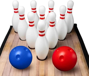 Activejoy Mini Kids Bowling Set Games for Indoor Alley Toy with Lane 10 Pins 2 - Picture 1 of 1