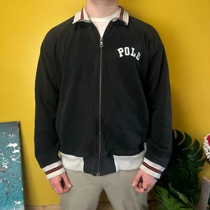 Men’s Vintage Polo Ralph Lauren Jacket Black - Picture 1 of 7