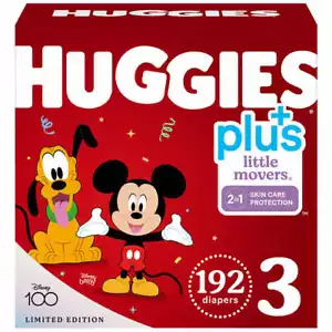 Huggies Plus Diapers Sizes 3- - Total Quantity --192 Count(s) - Picture 1 of 6