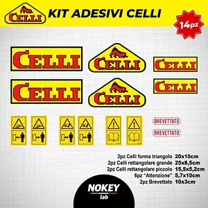 Kit adesivi celli per frese fresatrici trattori decalcomanie - Imagen 1 de 1