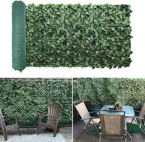Hojas de hiedra sintética artificial de 39"" 58"" jardín seto privacidad valla pantalla decoración de pared - Imagen 1 de 21