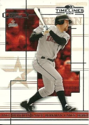 2004 Donruss Time Lines Lance Berkman 30 Astros - Image 1 of 2