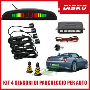 KIT 4 SENSORI DI PARCHEGGIO PER AUTO CON DISPLAY SUONO LED ACUSTICO VERNICIABILI - Foto 1 di 6