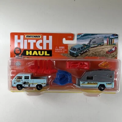 Matchbox 2021 enganche y transporte Volkswagen Transporter cabina y remolque Surf Club Foto 1 de 4