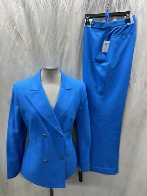 JOHN MEYER  PANT SUIT/SIZE 16/RETAIL$280/Inseam 31/NEW W TAG/TURQUOISE - Image 1 of 2