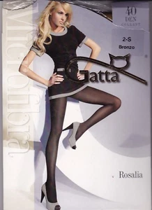 KATZE - MIKROFASER STRUMPFHOSE 40 DEN BRONZE / BRAUN - GR. 2 KLEINE - NEU - Bild 1 von 2