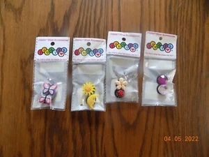 Jibbitz Croc Charms Flip Flops Sun Moon Lady Bug Butterfly Flower Gems - Picture 1 of 5
