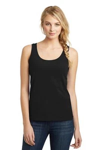 3 Pack Of District DT5301 Women's Cotton Round Neck The Concert Tank Top - Picture 1 of 12