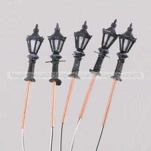 5PCS 1/300 1:300 LED Park Lanterns Street Lamp Model Railway Warm White LH-2 - Picture 1 of 5